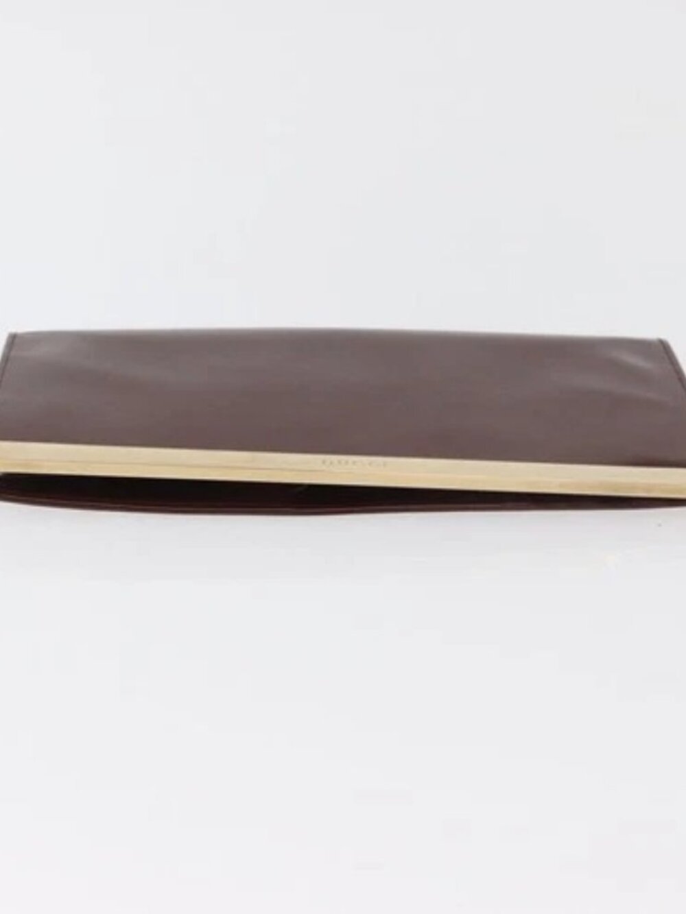 GUCCI Long Wallet Patent leather Brown Gold Auth bs35216 - Picture 6 of 16